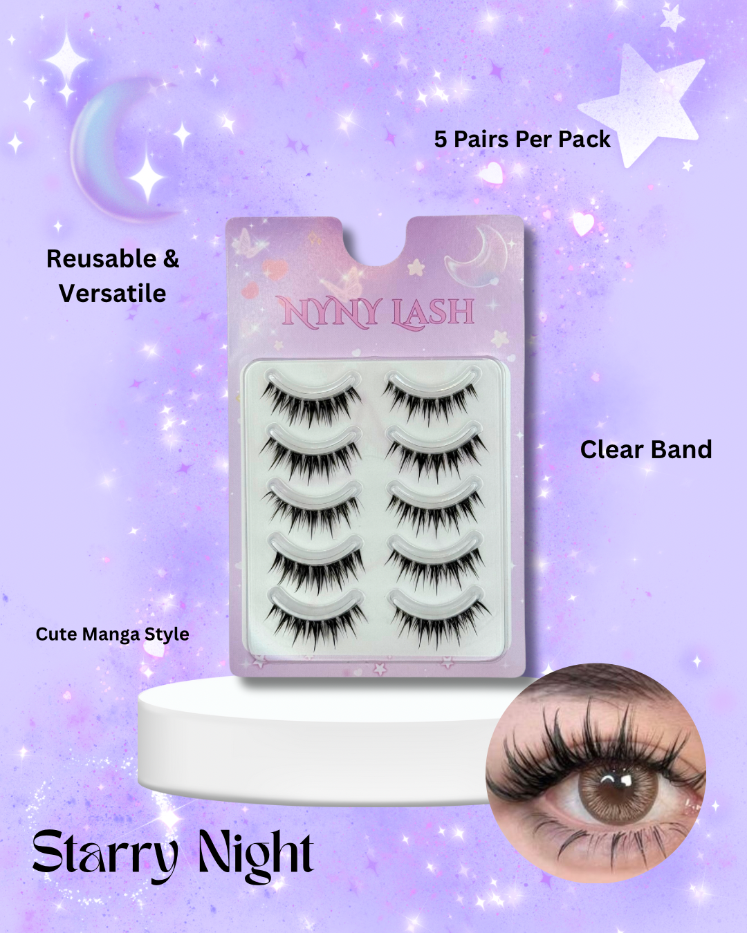 Starry Night - 5 Pack Lash Strips