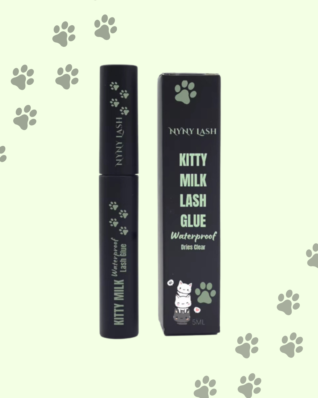 Kitty Milk Waterproof Lash Glue Latex Free- Clear