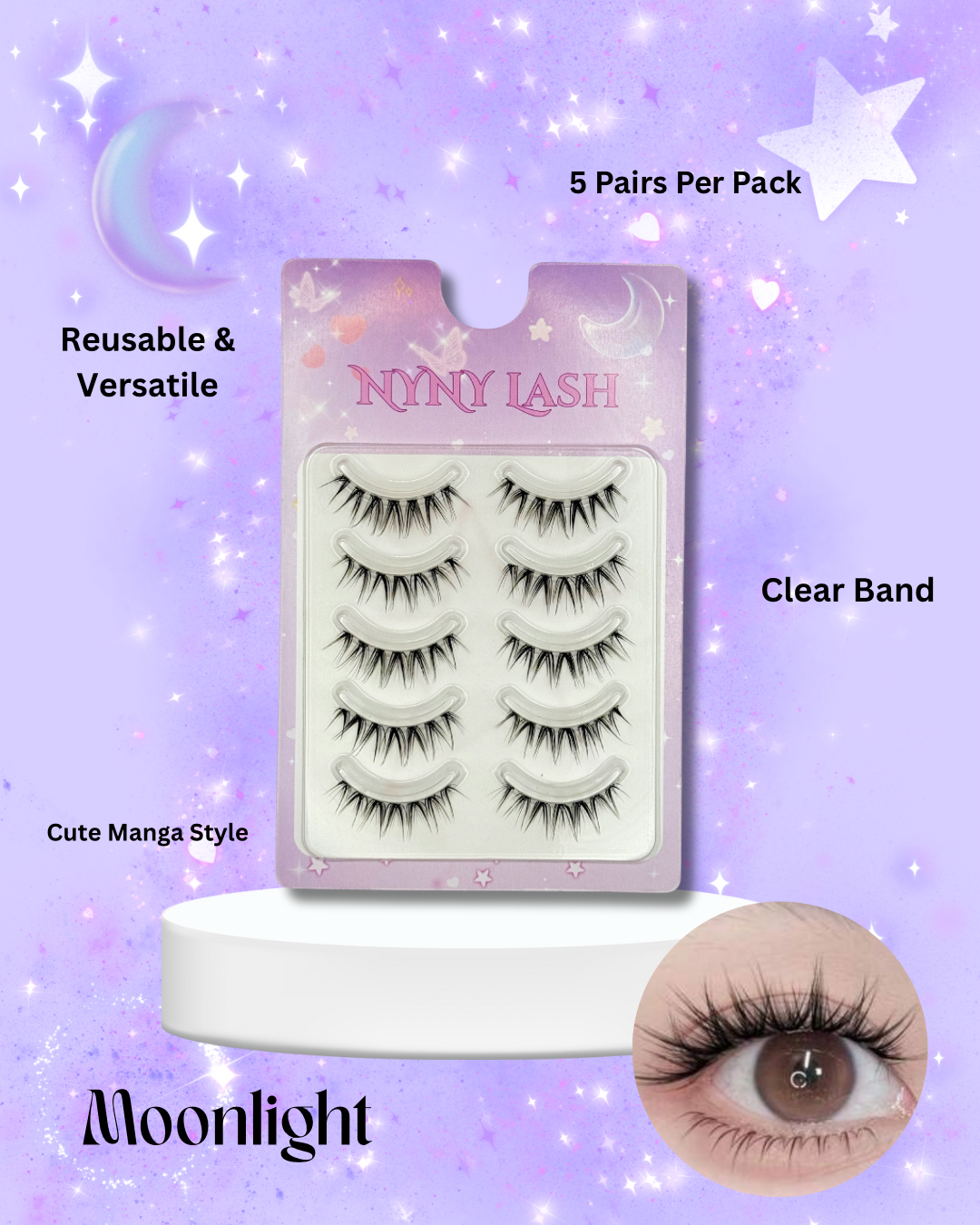Moonlight - 5 Pack Lash Strips