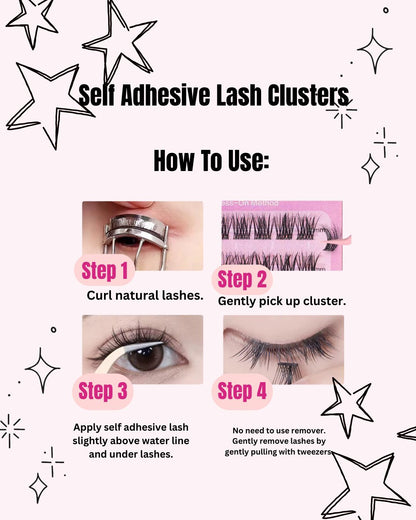 Bottom Lashes Mixed Styles Pre Glued - Canopus, Capella ,Altair, & Rigel